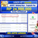 WD Rp24 Juta Mahjong Ways Pragmatic Play di Joker768
