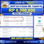 BUKTI JP JOKER768 GATES OF OLYMPUS 1000 RP 6.000.000 WD AUTO LUNAS